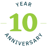 10 Year Anniversary Badge